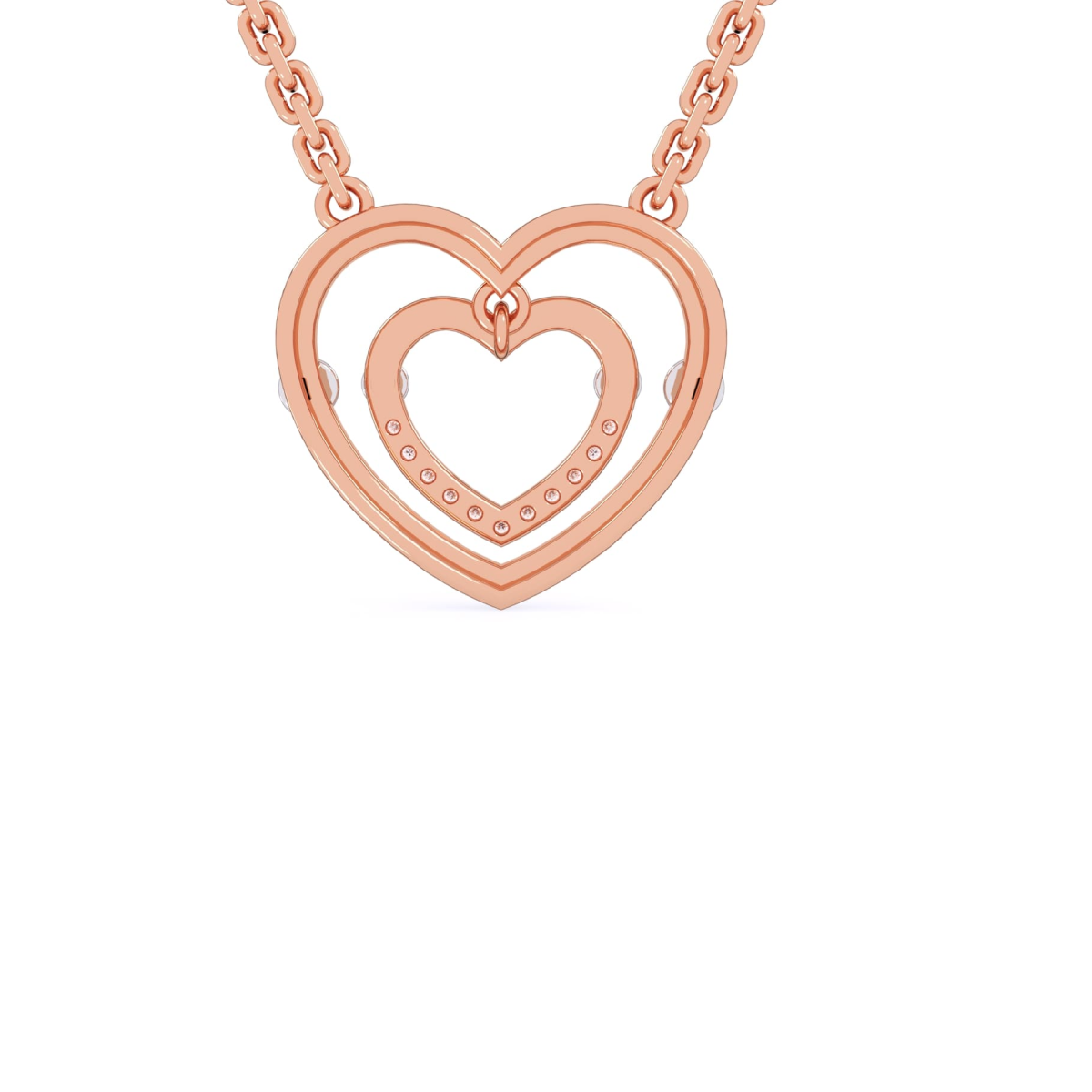 Forever Love Double Heart Shaped Necklace